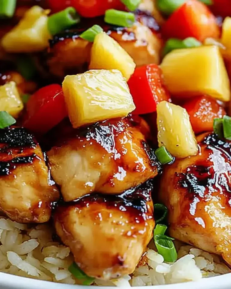 Pineapple Chicken and Rice Recipe -Tropical Dinner Ideas