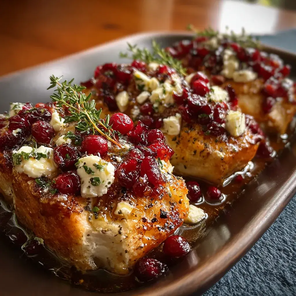 Honey Cranberry Chicken Bake finished dish