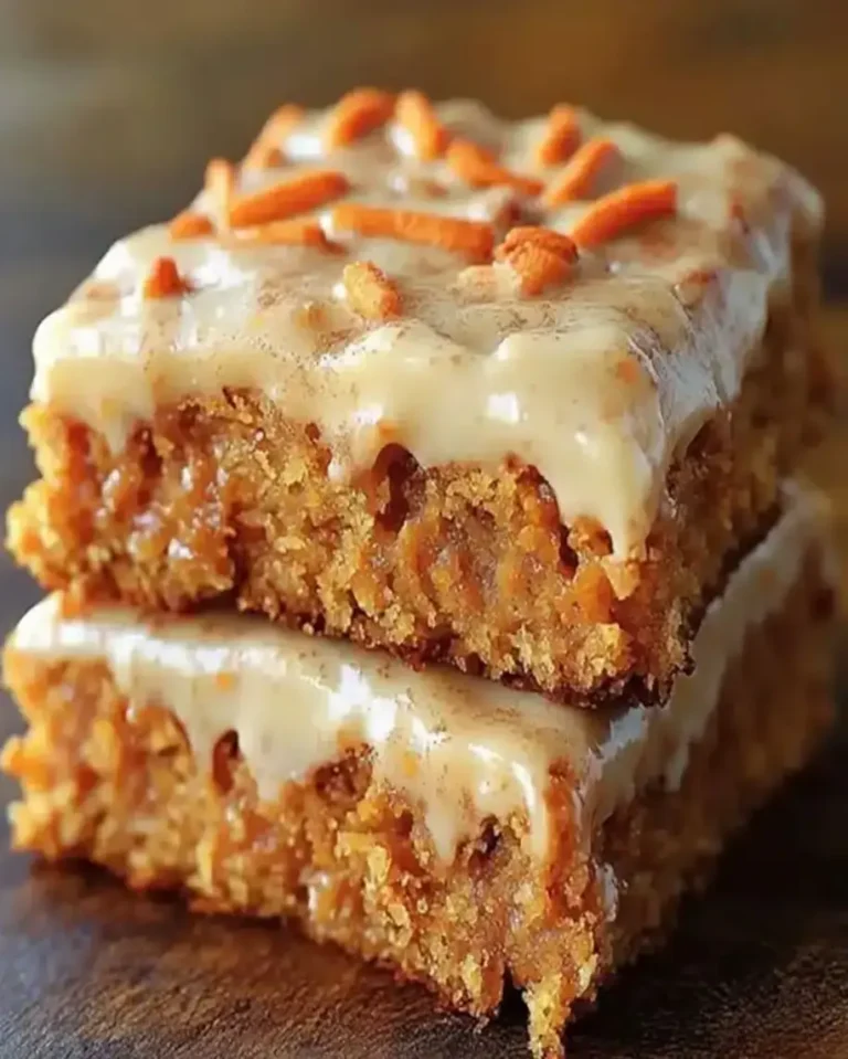 Luscious Carrot Bars Recipe – Easy Dessert