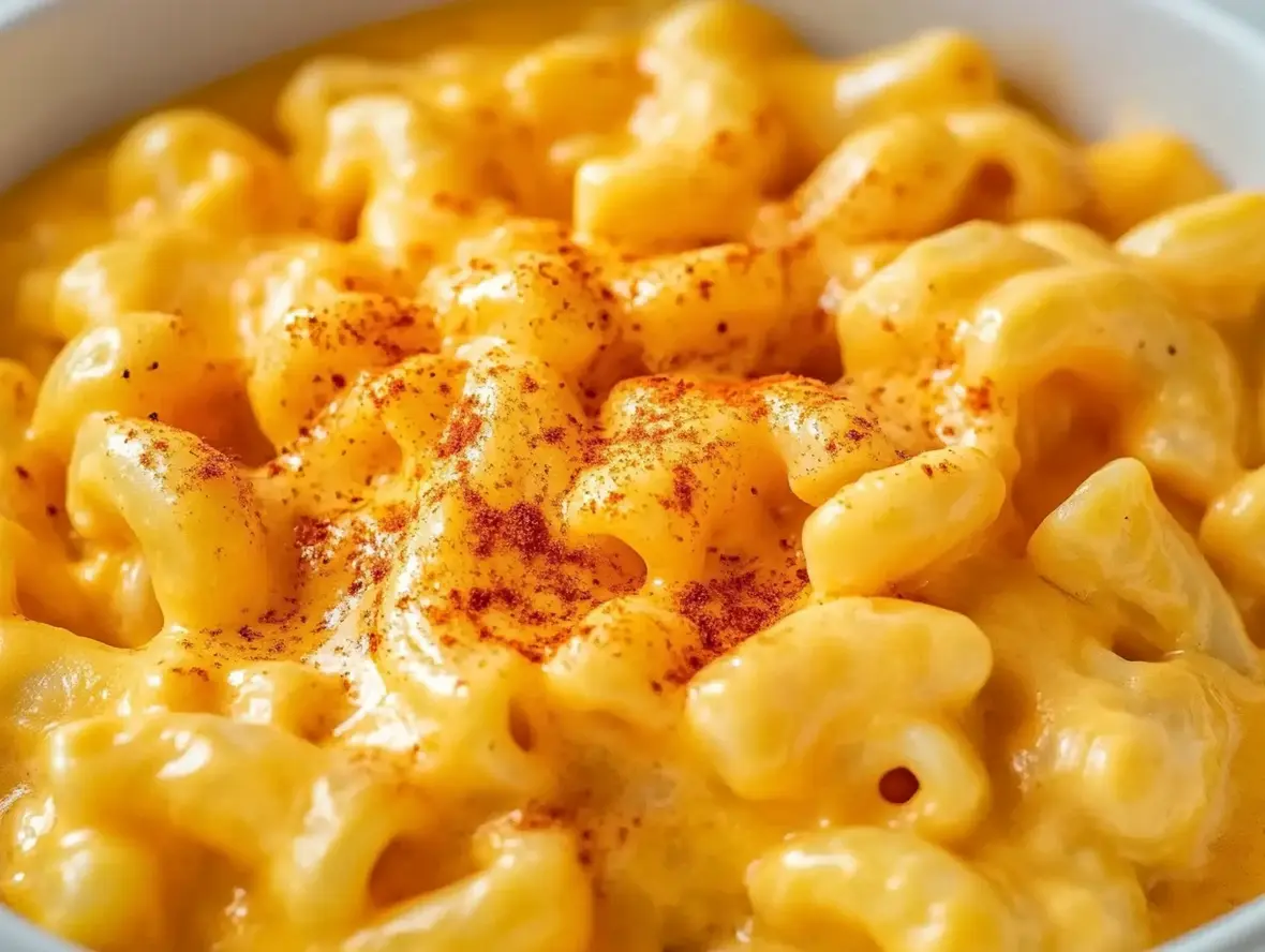 Creamy Crockpot Mac and Cheese in a Bowl