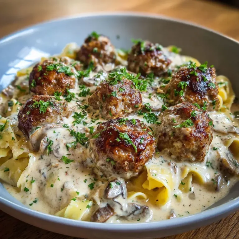 Meatball Stroganoff Dreamy Cream Sauce