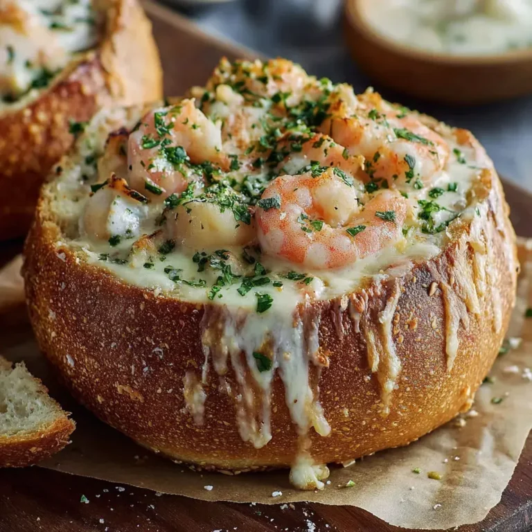Stuffed Seafood Bread Bowl