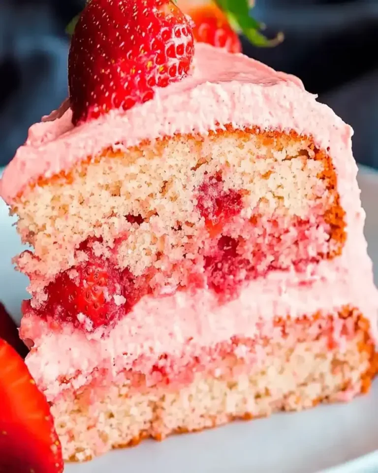 Homemade Strawberry Cake Recipe 🍓🍰 | Moist & Delicious Perfection