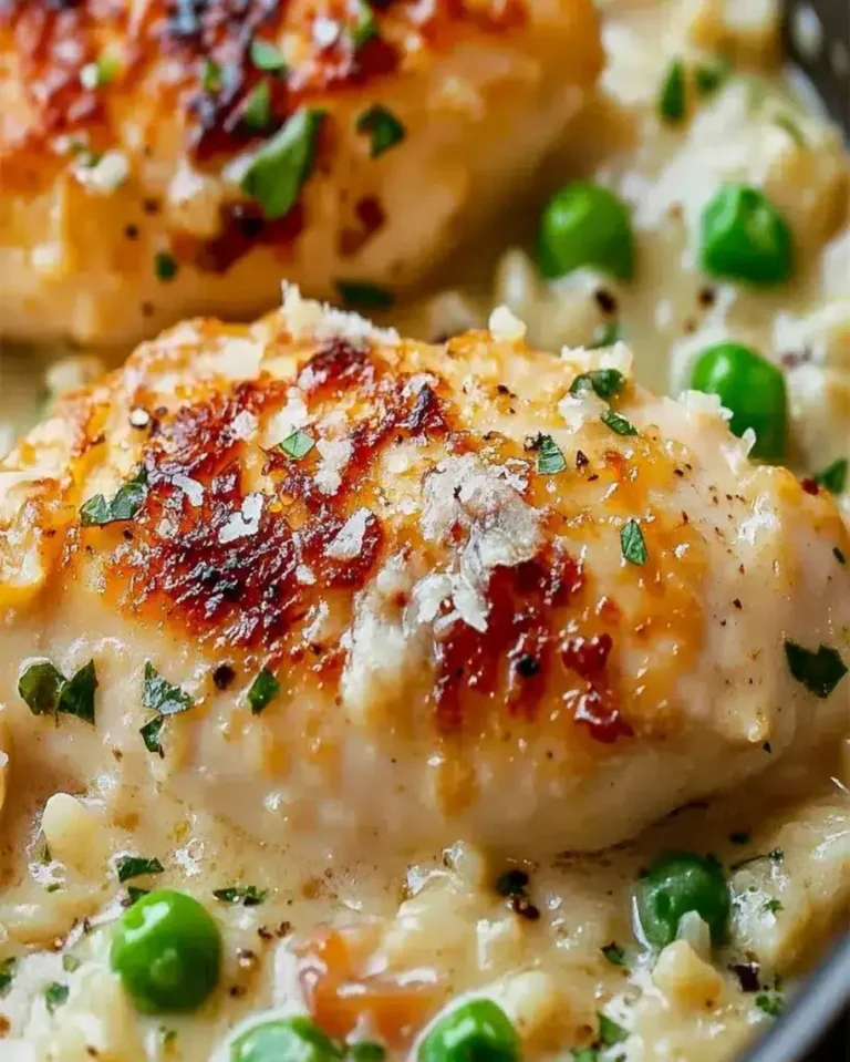 One-Pan Creamy Parmesan Chicken & Rice – Quick & Easy