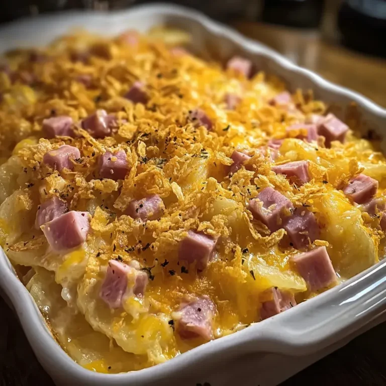 Cheesy Ham and Potato Casserole
