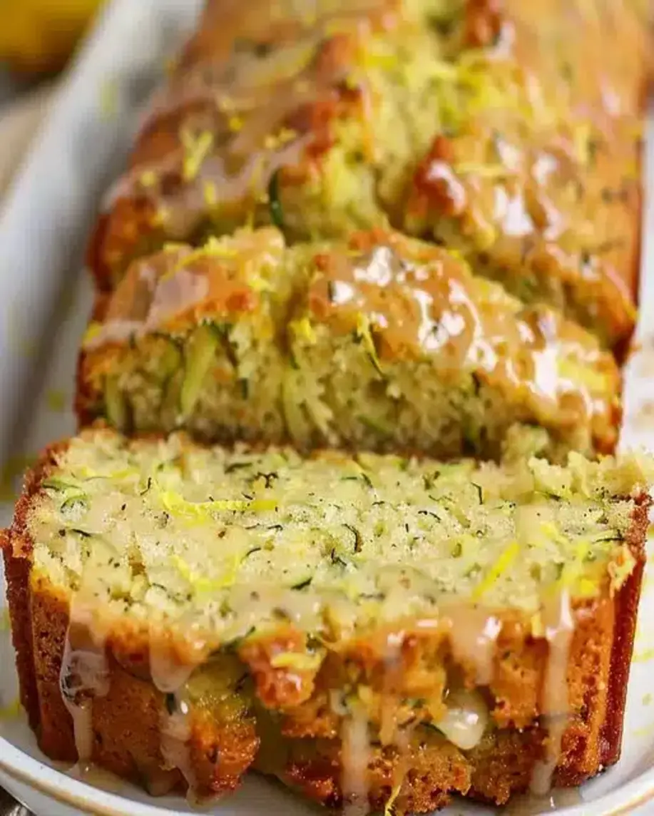 Moist Lemon Zucchini Bread Loaf