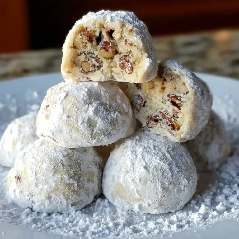 Buttery Pecan Snowball Cookies