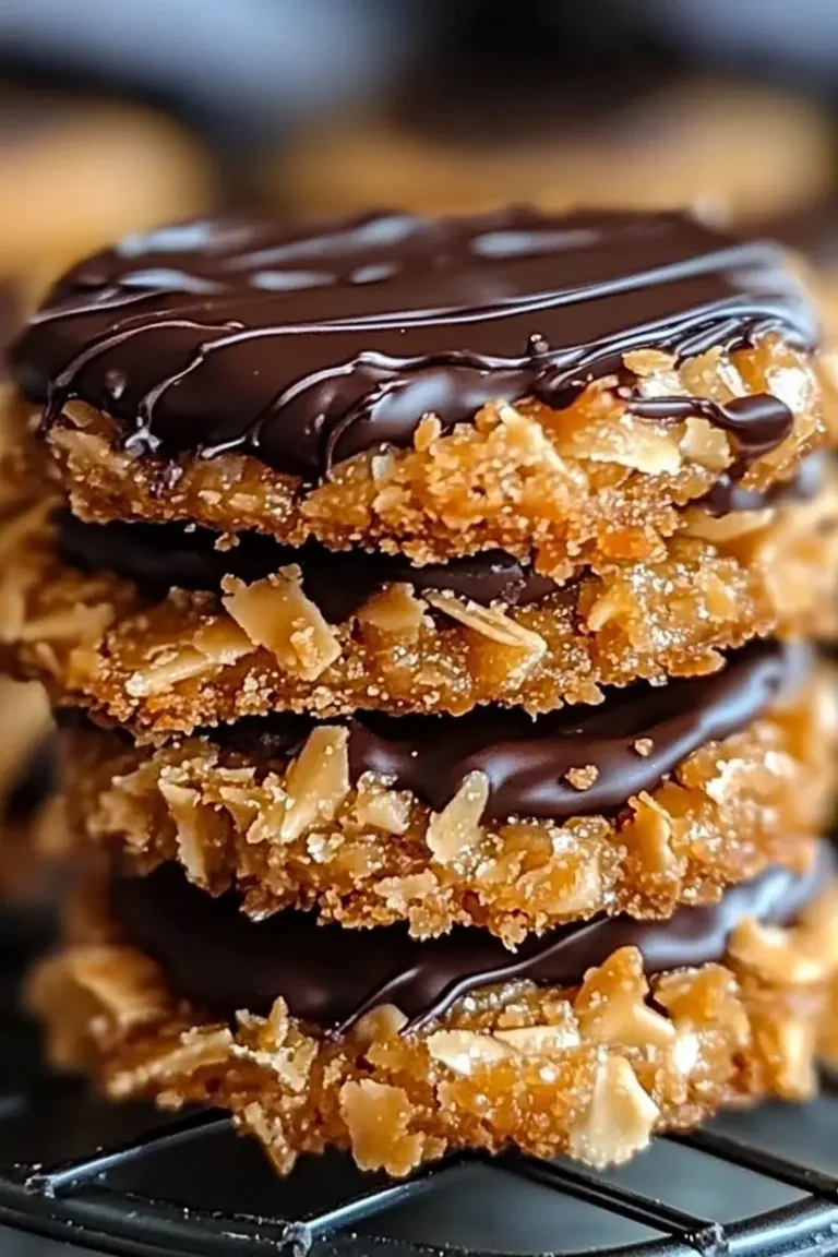 Homemade Samoas Girl Scout Cookies