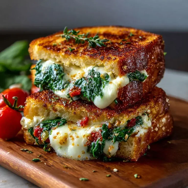 Mediterranean Spinach Grilled Cheese