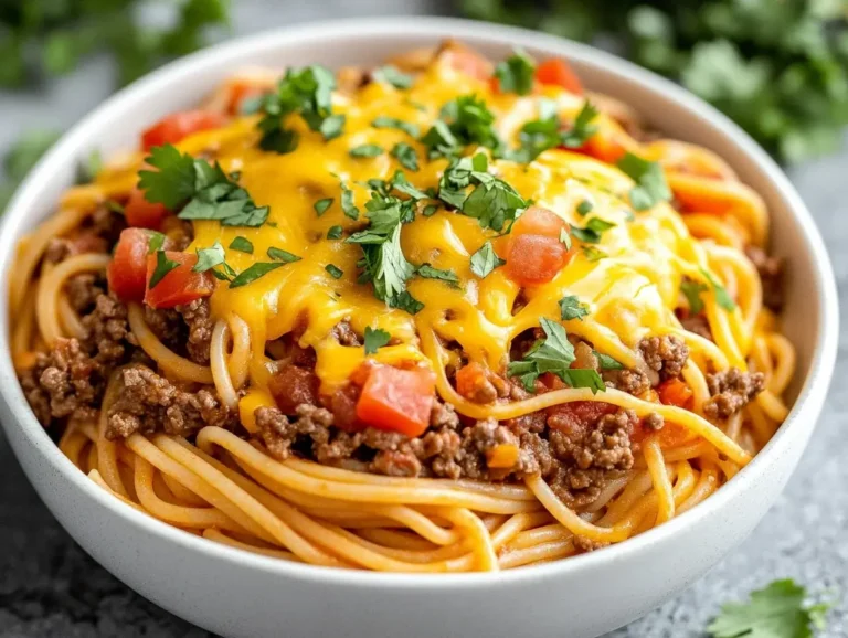 Crockpot Taco Spaghetti: The Ultimate Easy Dinner Recipe