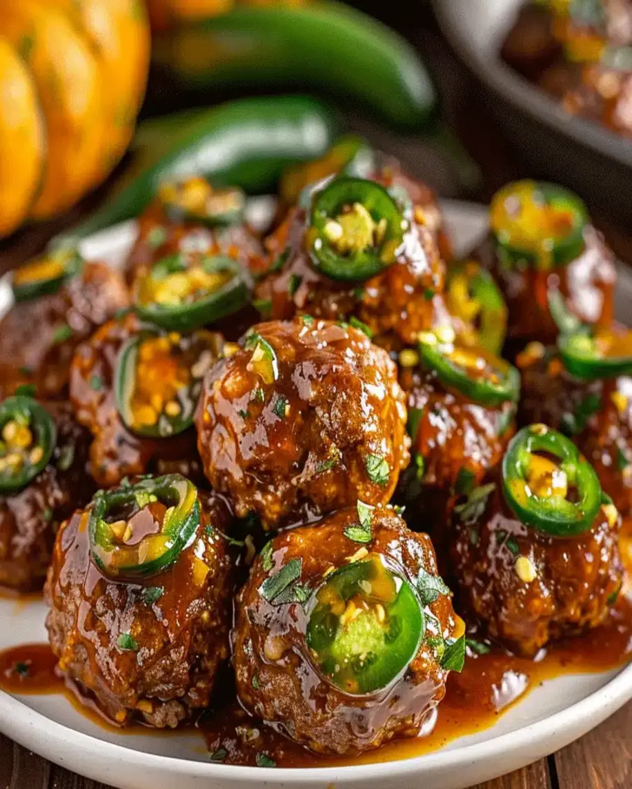 Spicy Pumpkin BBQ Meatballs