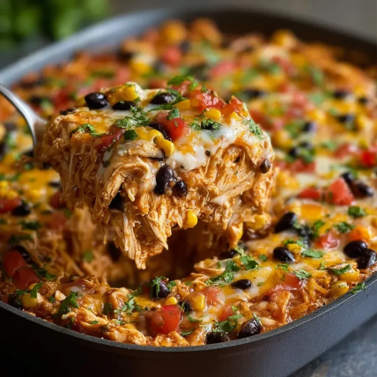 Chicken Burrito Casserole Bake