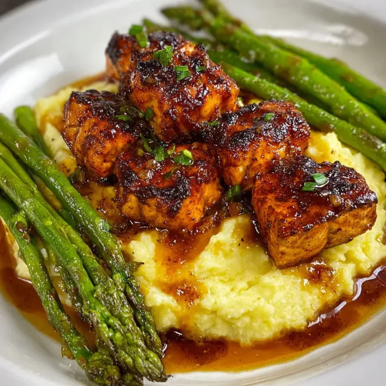 Honey Garlic Glazed Salmon Bites