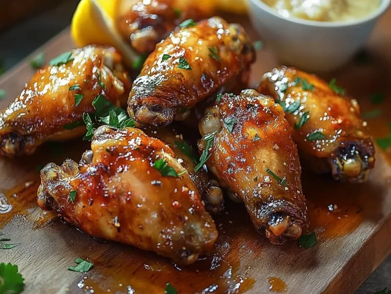 Lemon Garlic Chicken Wings: A Zesty Twist for Game Night