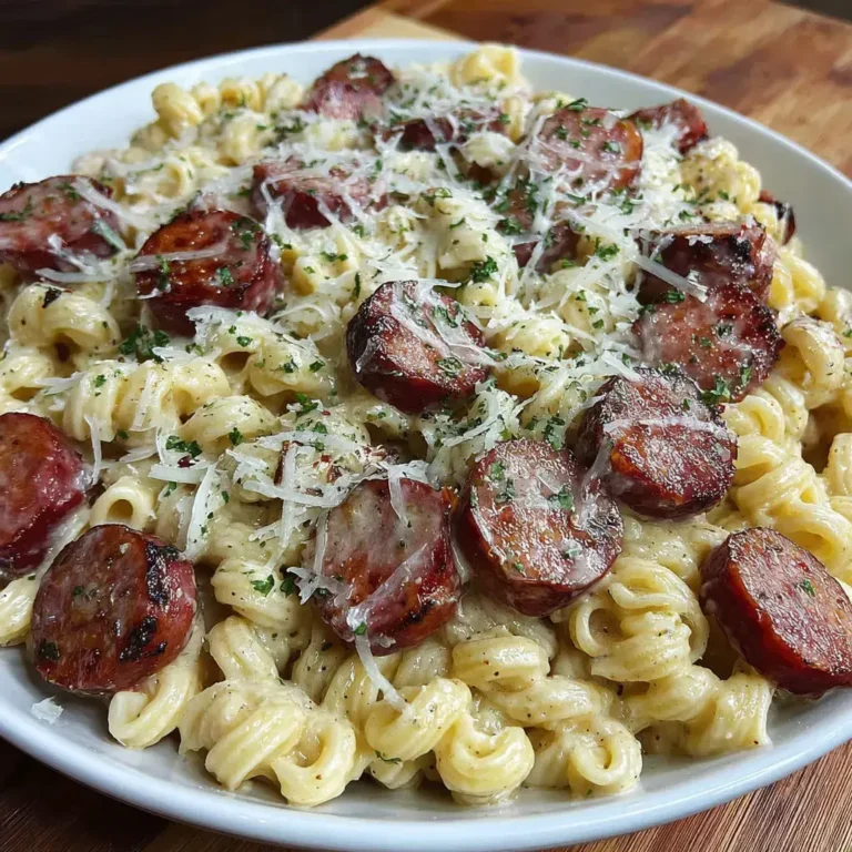 Smoked Sausage Alfredo Pasta