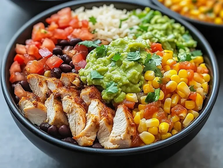 Easy One-Pan Chicken Burrito Bowls Recipe