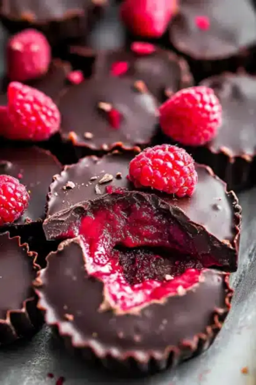 Holiday Raspberry Chocolate Bites