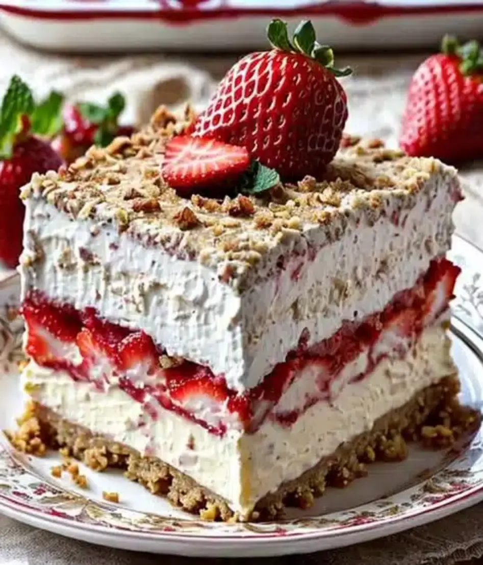 Strawberry Cheesecake Lasagna