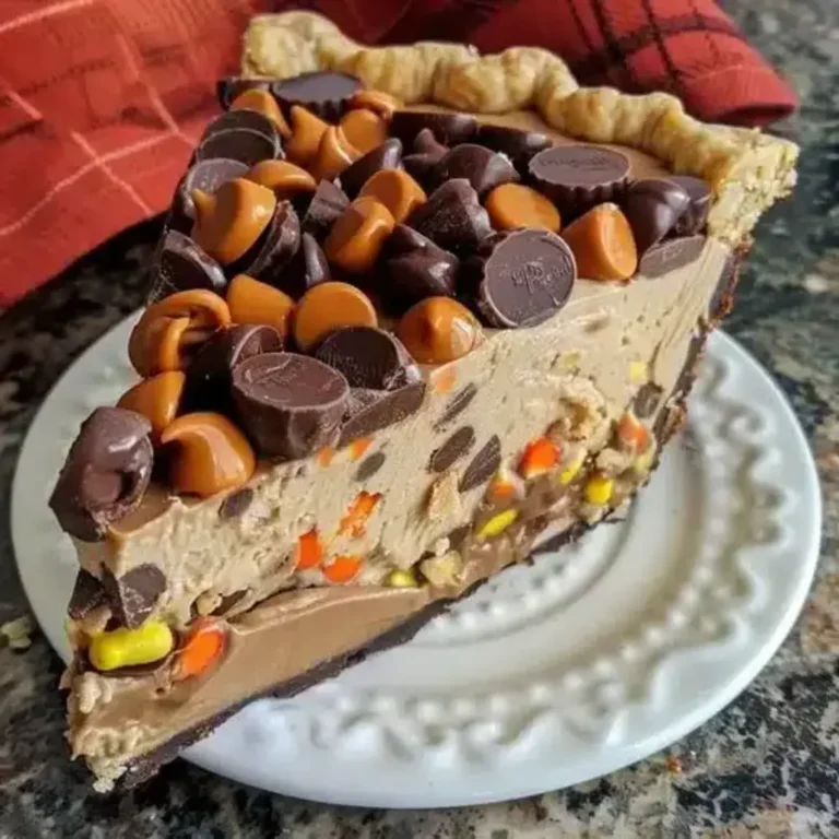 Peanut Butter Cup Pie Recipe | Decadent Dessert