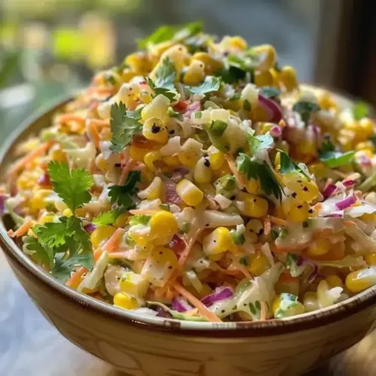 Mexican Street Corn Coleslaw Recipe | Fresh & Zesty