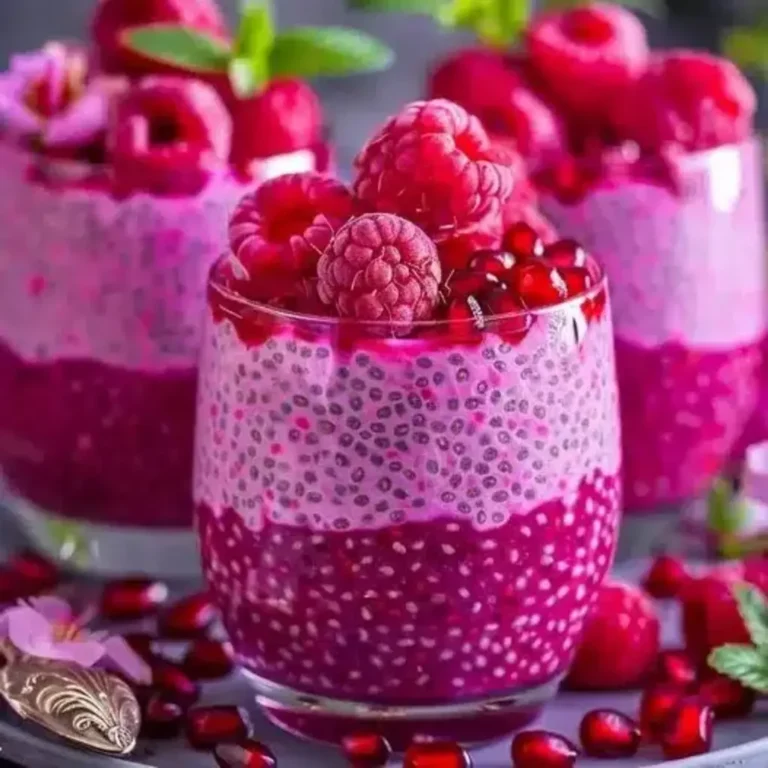 Pomegranate Raspberry Chia Dessert Recipe