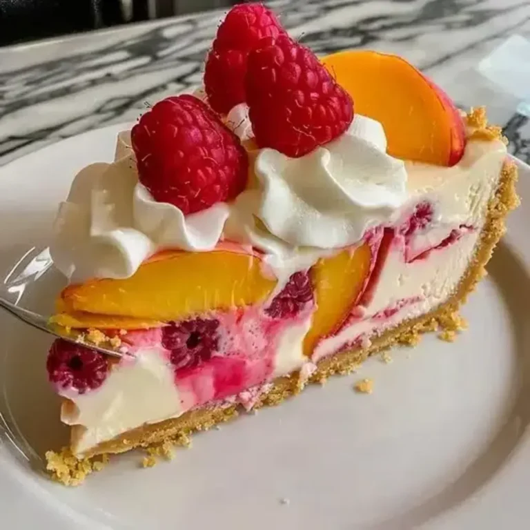Peach Raspberry Cheesecake: Summery Dessert Recipe