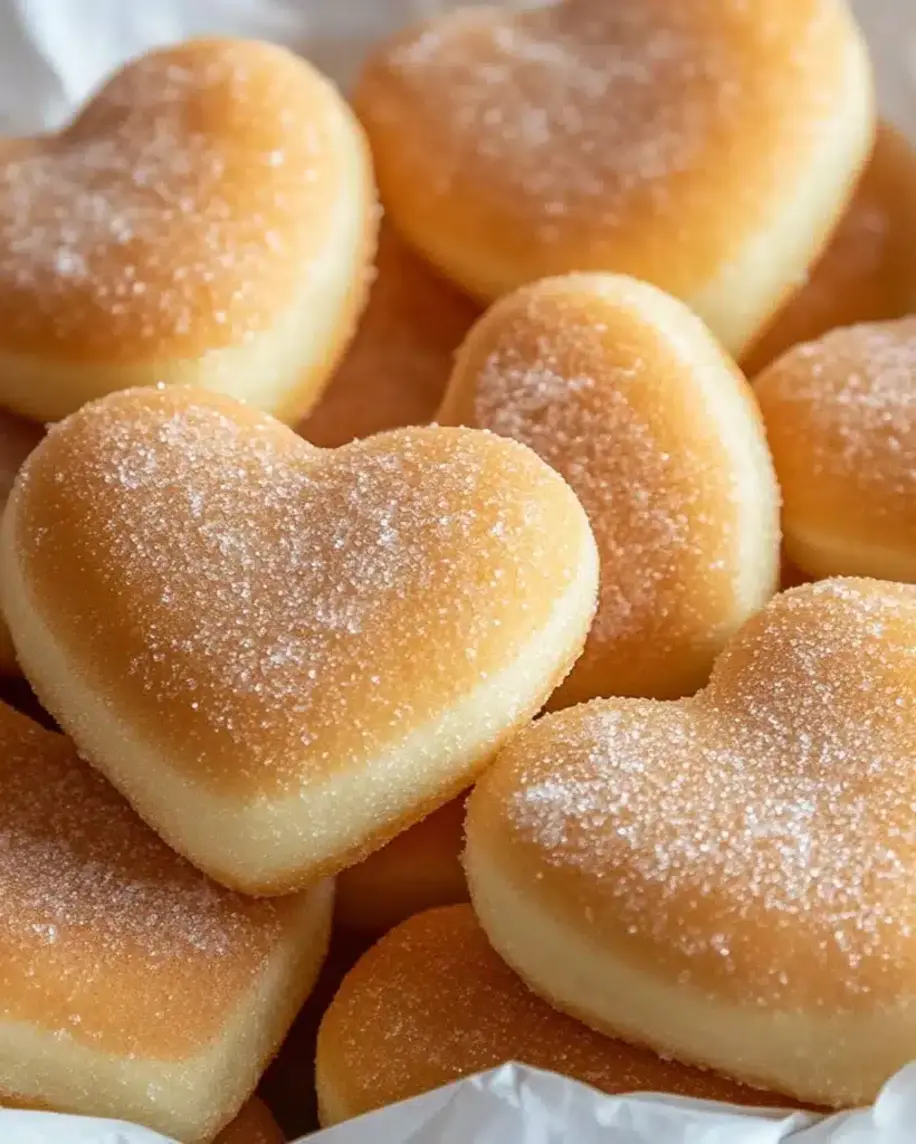 Homemade Valentine Doughnuts ready to be enjoyed