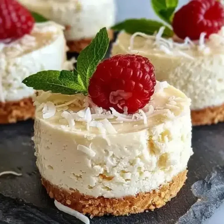 Coconut Milk Mini Cheesecakes: Easy Tropical Dessert