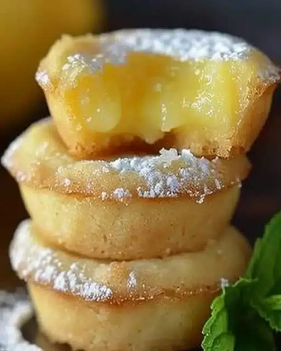 Lemon Bar Cookie Cups on a cooling rack