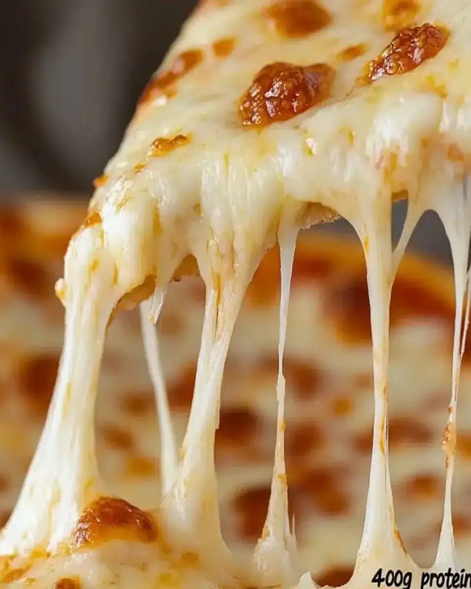 A close-up of a slice of Costco pizza, showing melted cheese and pepperoni.