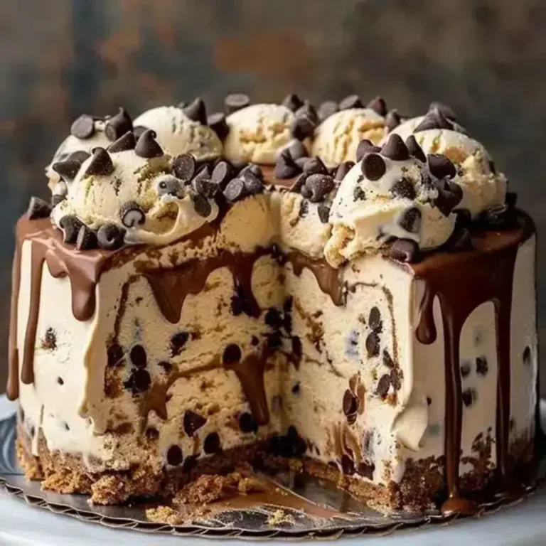 Chocolate Chip Cookie Dough Ice Cream Cake