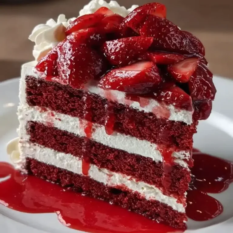 Decadent Red Velvet Cake with Cream Cheese Frosting