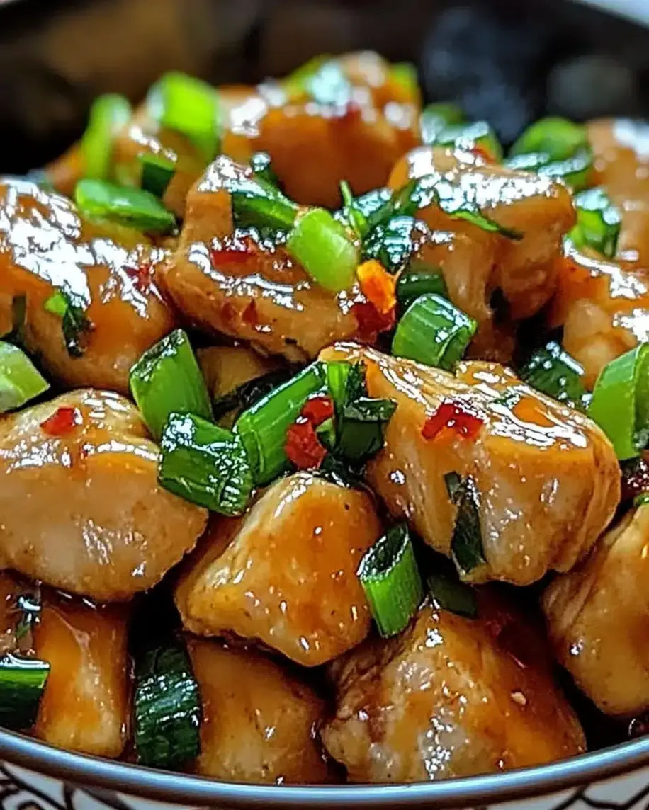 Flavorful Scallion Chicken dish