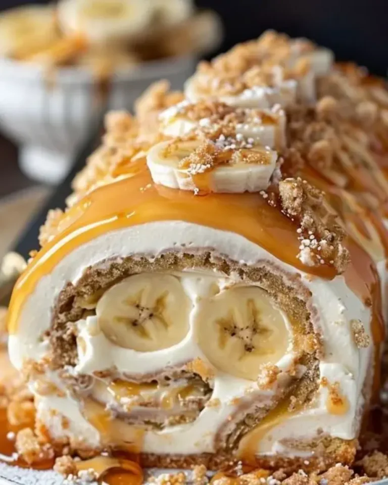 Banana Caramel Roll Cake Recipe: Indulgent Dessert Delight