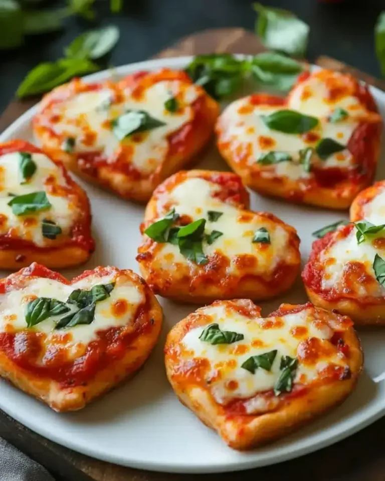 Heart-Shaped Mini Pizzas Recipe – Best Romantic Dinner
