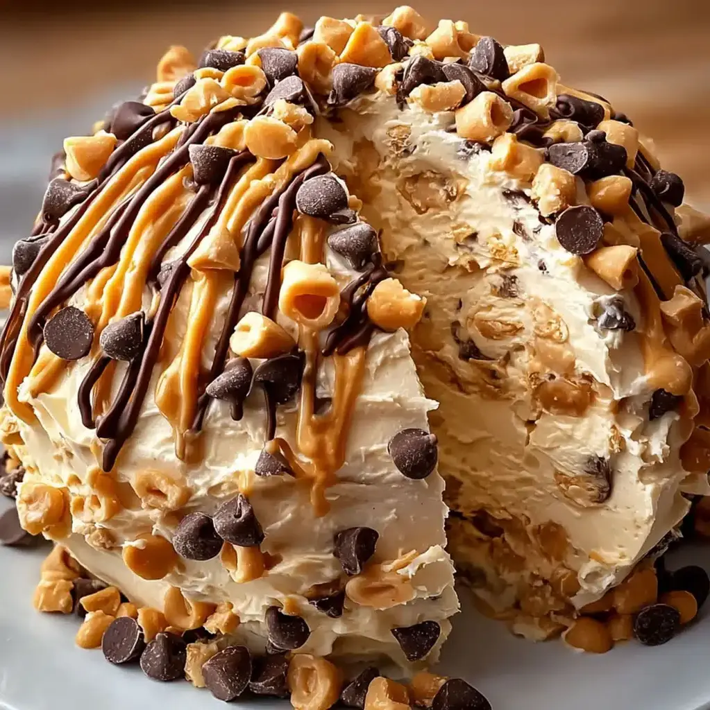 Delicious Reese's Cheese Ball ready to be served