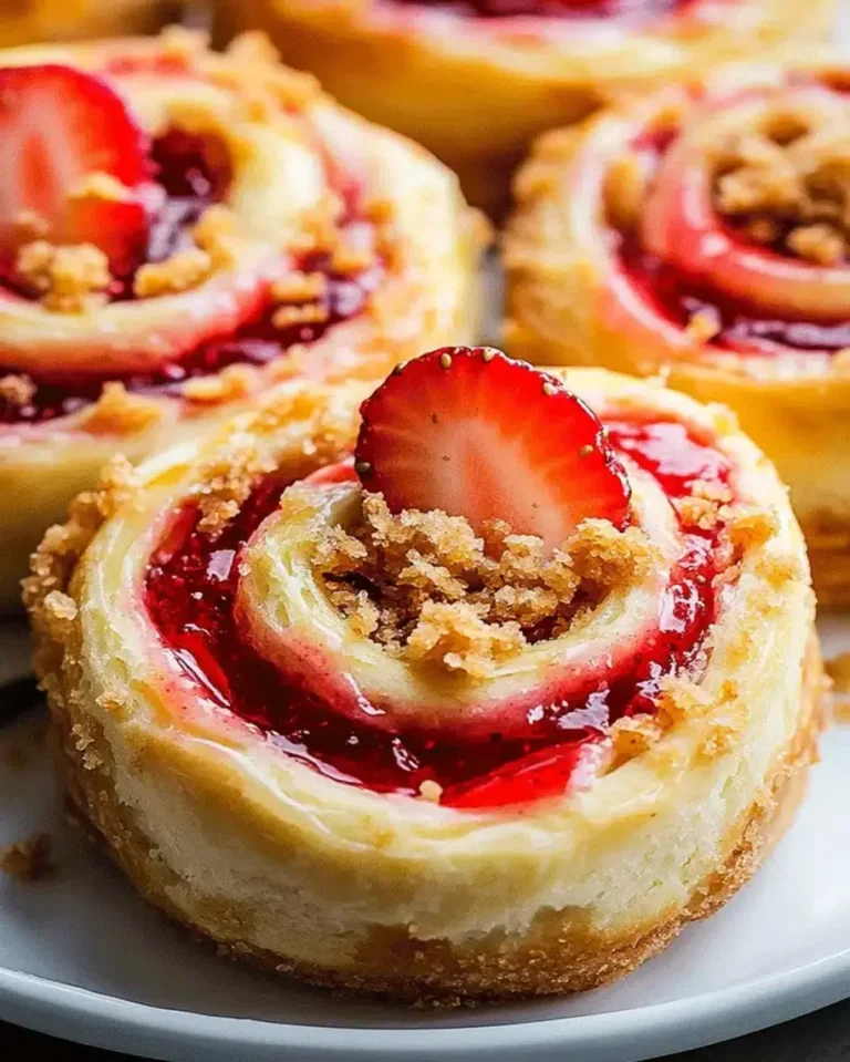Strawberry Cream Cheese Crumble Rolls – Easy Dessert Recipe