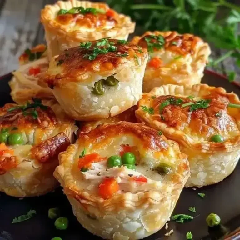 Mini Chicken Pot Pie Muffins Recipe | Easy & Tasty