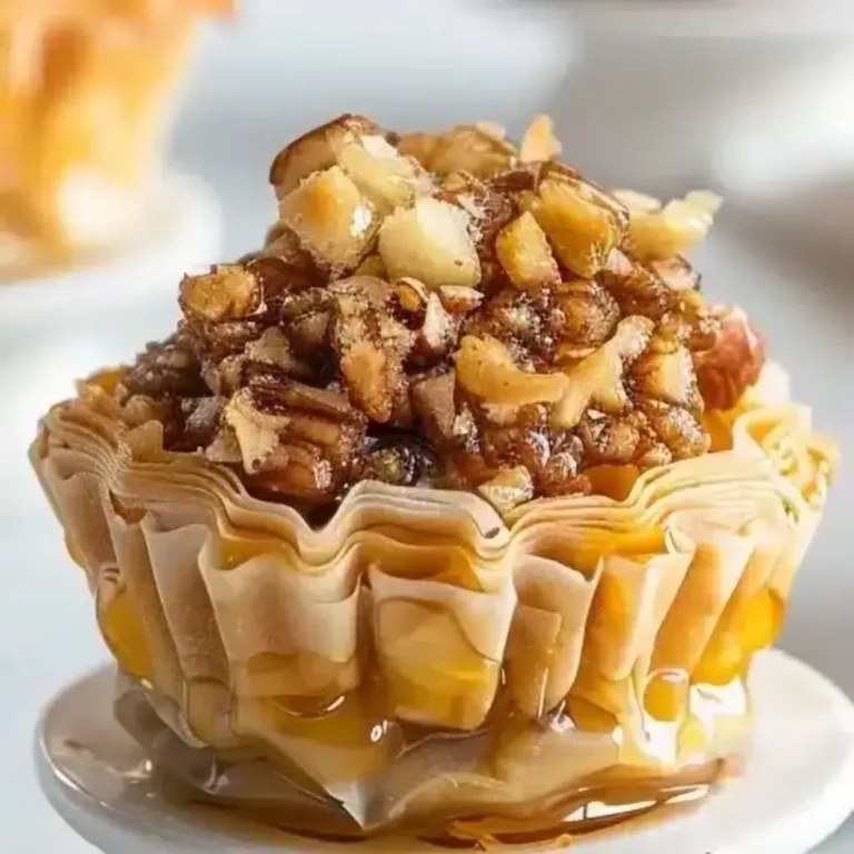 Pecan Caramel Baklava Cups Recipe – Easy & Tasty