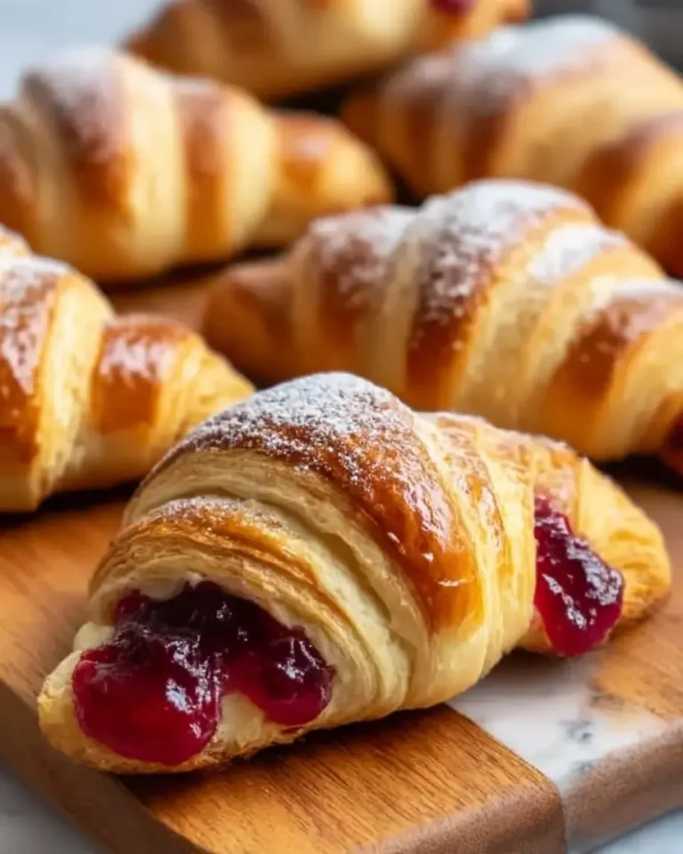 Almond Crescents with Raspberry Jam Recipe
