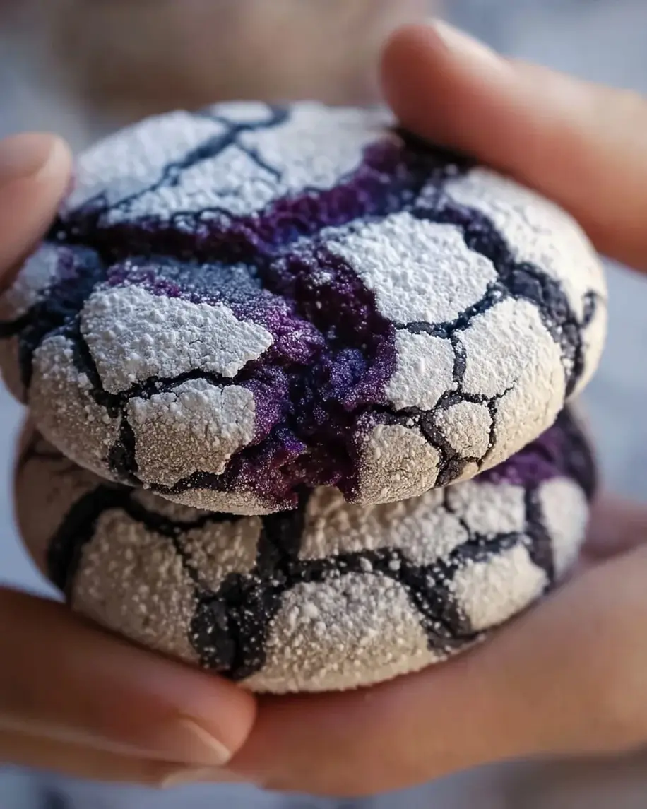 Blueberry Crinkle Cookies Recipe
