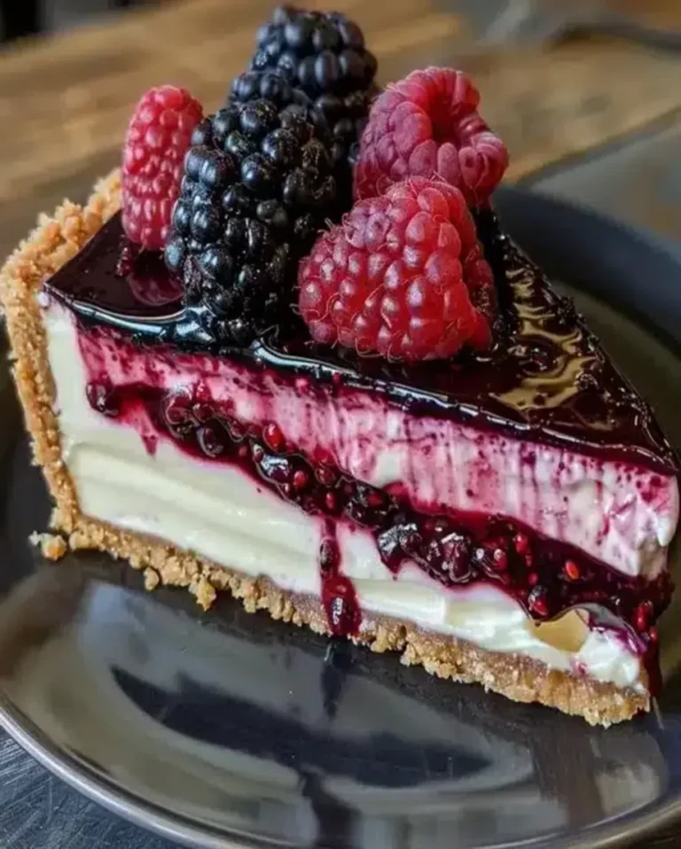 Blackberry Raspberry Cheesecake Recipe – Delicious Dessert