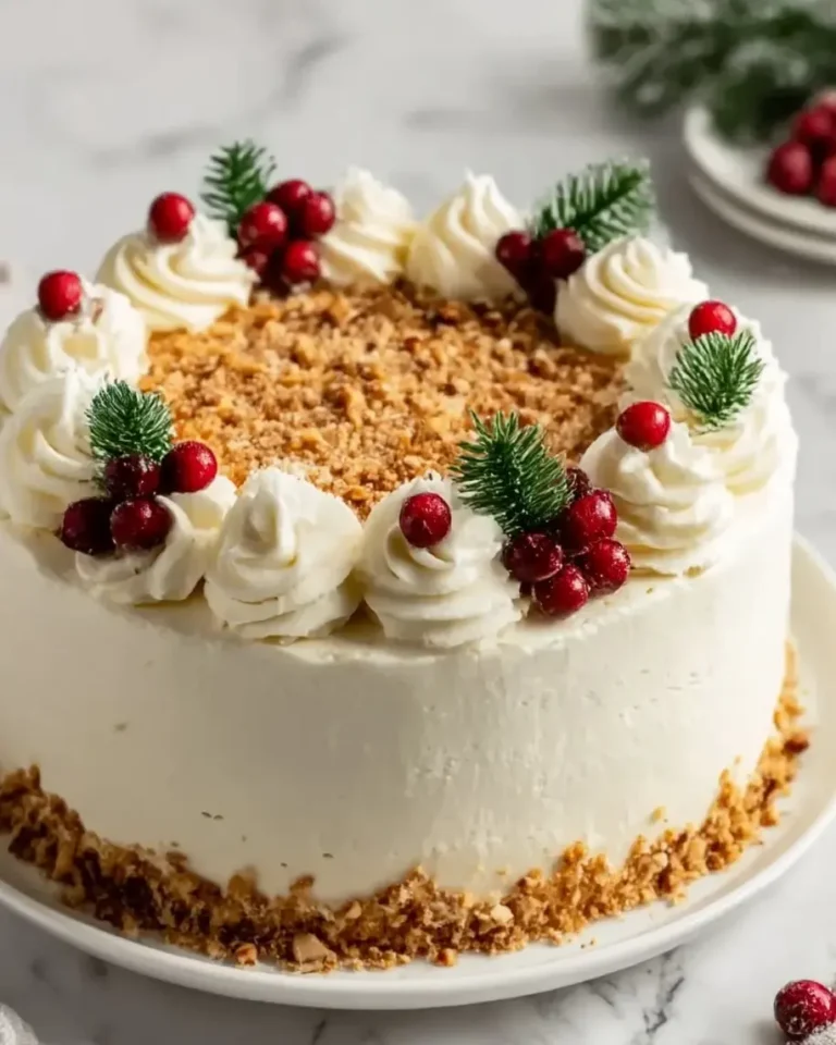 Christmas Spice Cake with Eggnog Buttercream Recipe