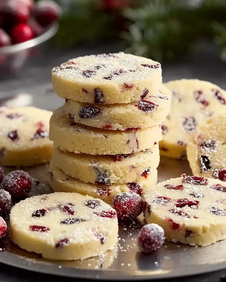 Cranberry Shortbread Cookies Recipe