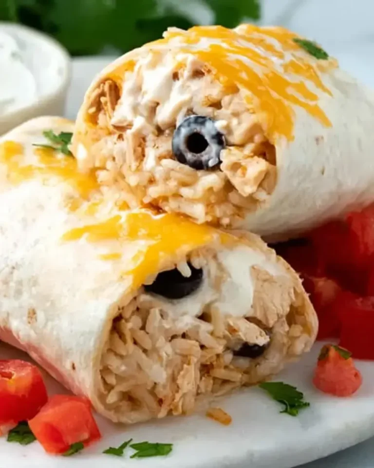 Smothered Baked Chicken Burritos Recipe