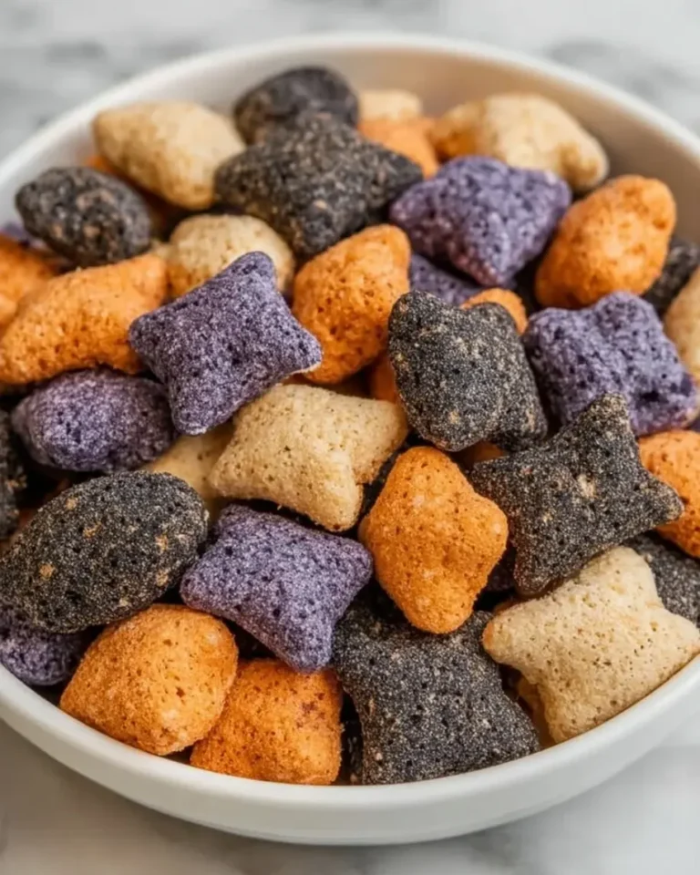 Halloween Muddy Buddies Snack Mix Recipe