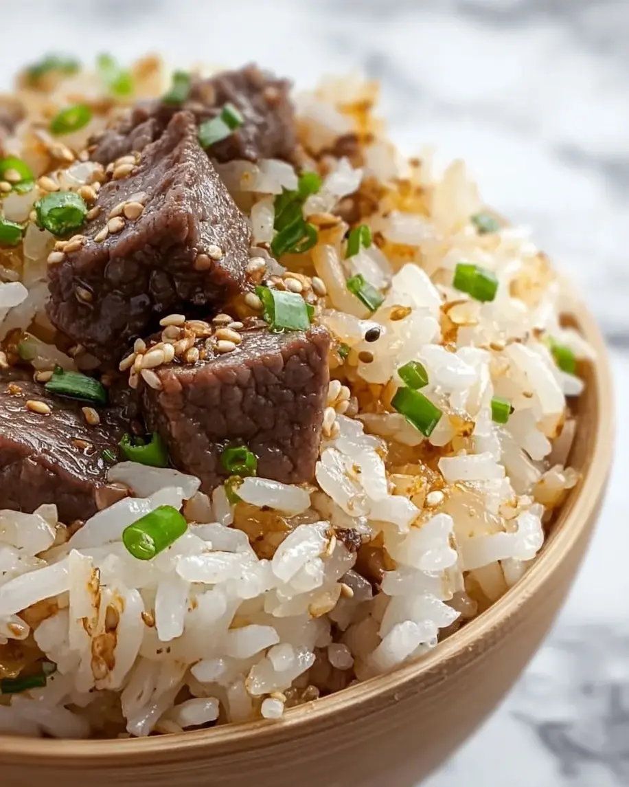 Onion Beef Fried Rice Recipe