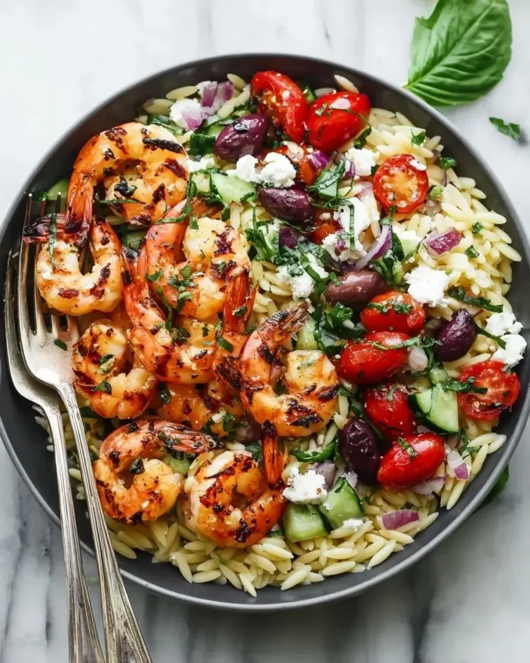 Shrimp Orzo with Feta and Lemon Recipe