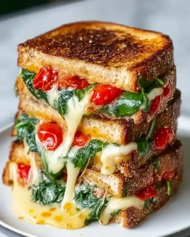 Mediterranean Spinach Grilled Cheese Recipe