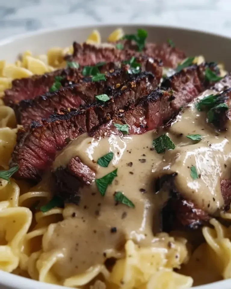 Spicy Cajun Steak with Creamy Alfredo Pasta Recipe
